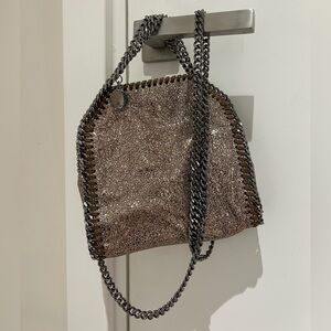 Stella McCartney Falabella Tiny Glittering Tote Shoulder Bag